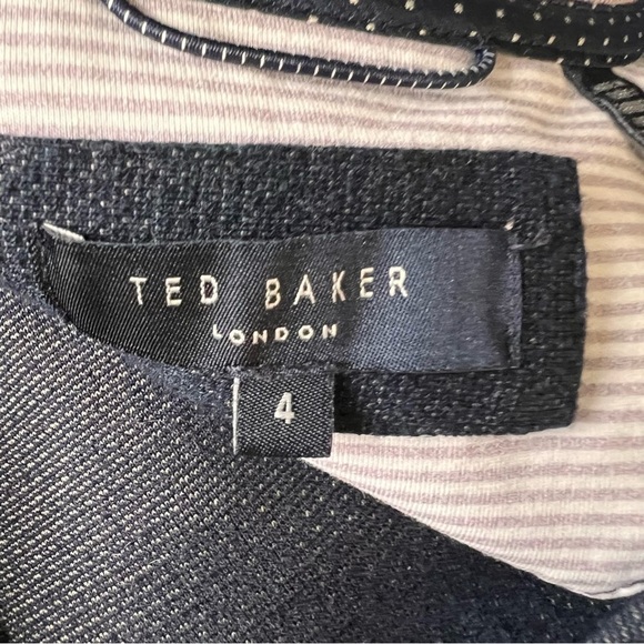 Ted Baker Full Zip Navy Blue Sweater Size Large - Picture 9 of 12
